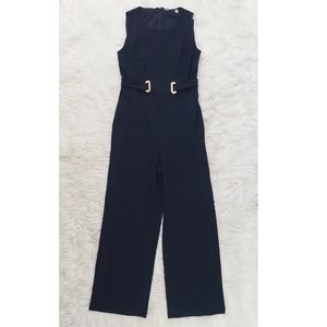 NEW T Tahari Black Sleeveless Jumpsuit